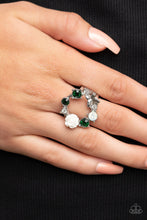 Load image into Gallery viewer, Butterfly Bustie Green Ring
