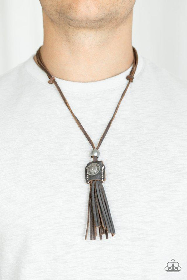 Old Time Road Brown Urban Necklace