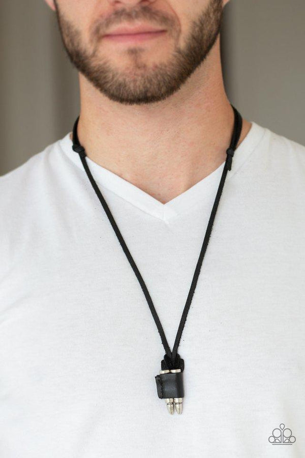 Dodge a Bullet Black Urban Necklace