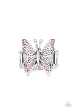 Load image into Gallery viewer, Blinged Out Butterfly Pink Ring
