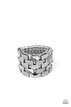 Load image into Gallery viewer, Checketed Couture Silver Ring
