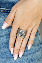 Load image into Gallery viewer, Checketed Couture Silver Ring
