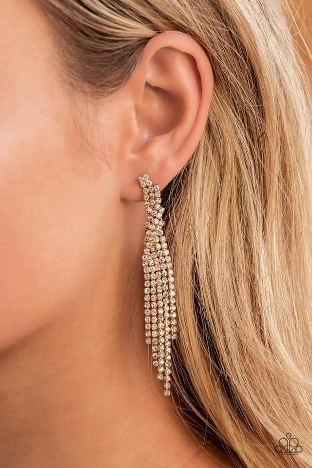 Cosmic Candescence Gold Earrings